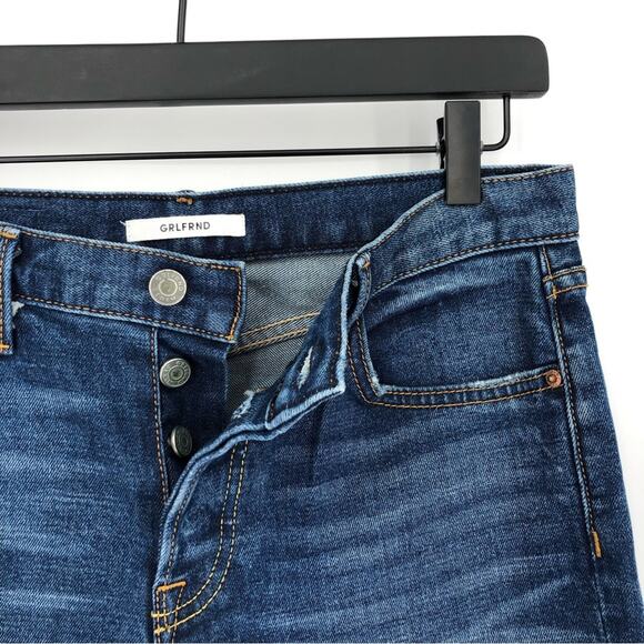 GRLFRND Yasmin Mid Rise Jean Blue Denim 27 - Picture 5 of 10